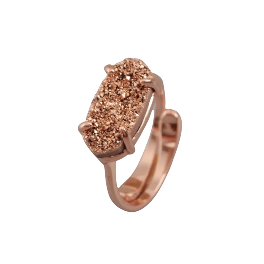 Rose Gold Drusy Rose Gold Ring